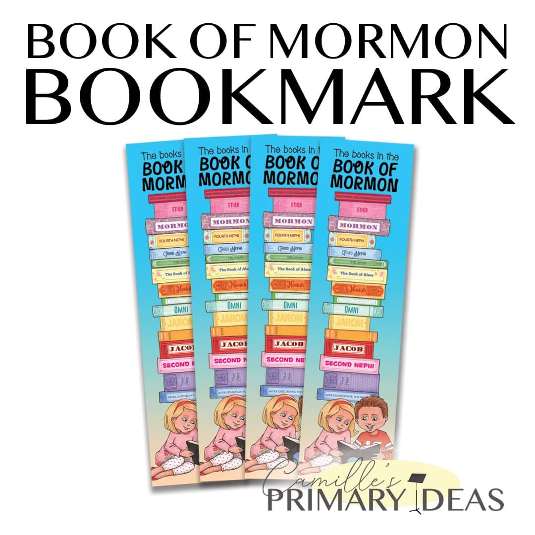 Ideas primarias de Camille: Book of Mormon Bookmark Printable